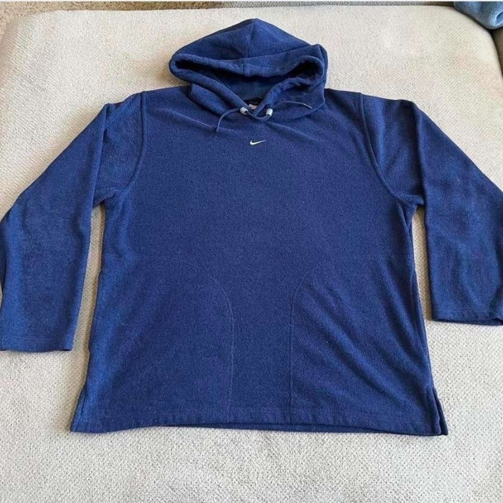 Vintage 2000s silver‎ tag hoodie  Terry cloth Large